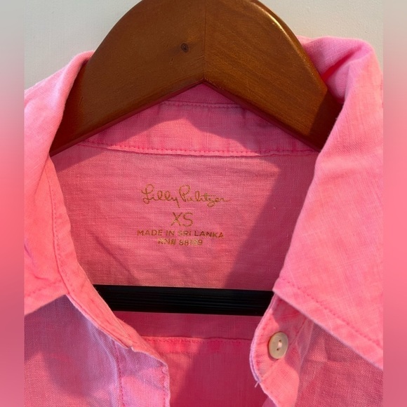 Lilly Pulitzer Sea View Linen Button Down Top - Picture 6 of 15